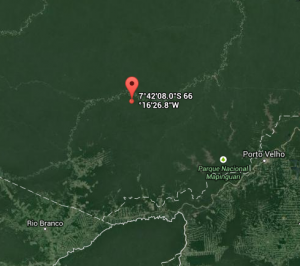 Local em que o resgate aconteceu. Clique na imagem para navegar pelo mapa